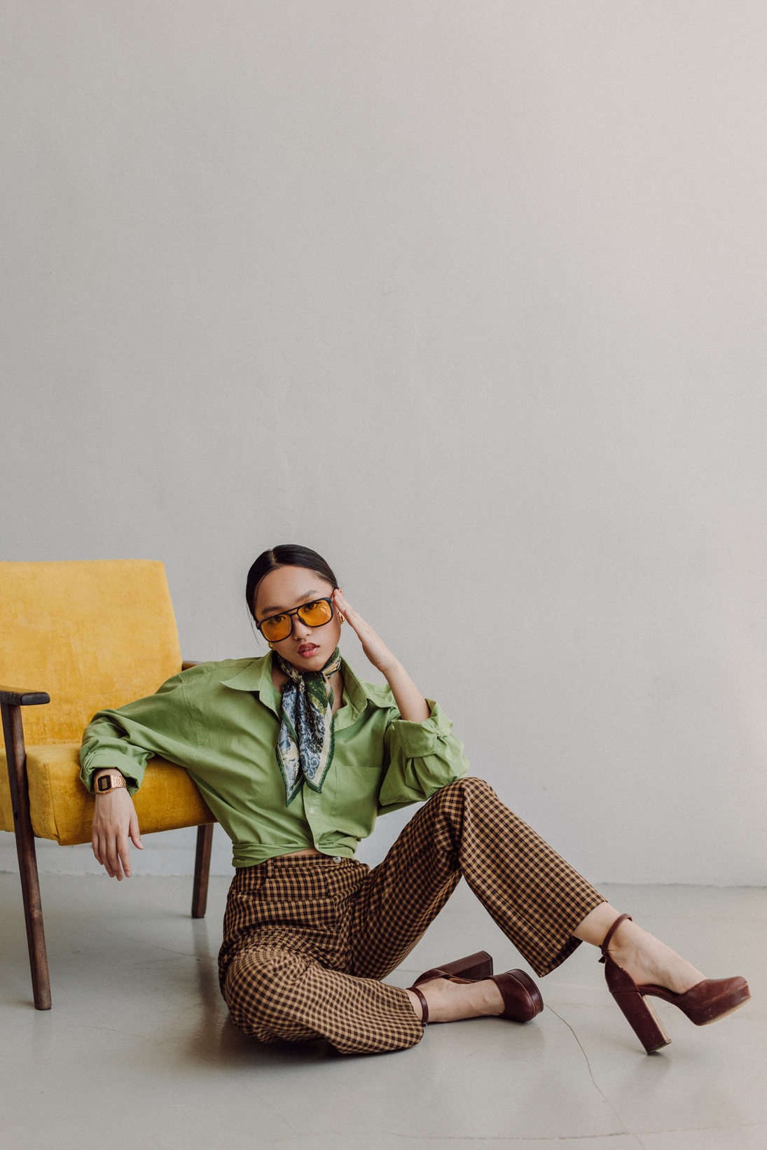 Woman in Retro Outfit